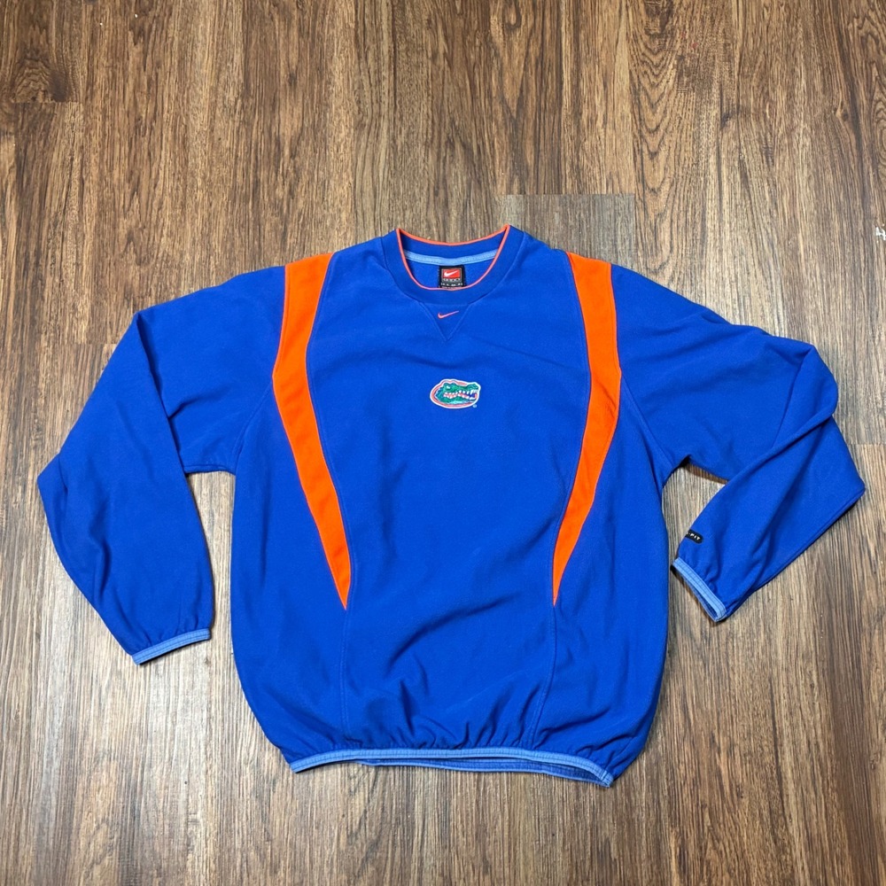 Vintage Nike Florida Gators Therma-FIT Pullover Mens S Blue Orange NCAA